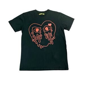 Murda Crue Red Crying Heart Black T-shirt Large 100% cotton Large